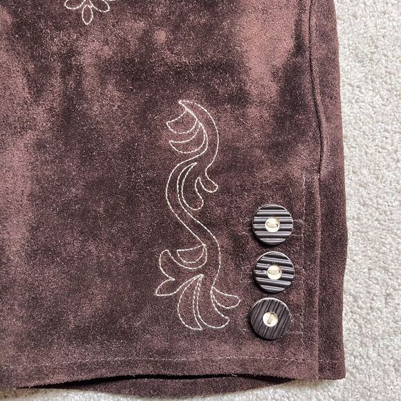 Brown Embroidered Men's Hybrid Shorts - Picture 6 of 16